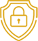 A Security Icon with Shield and Lock