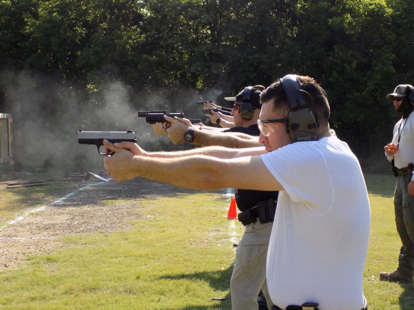Armed Dallas security guards training