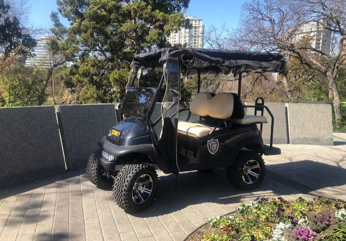 Dallas security guards - golf cart